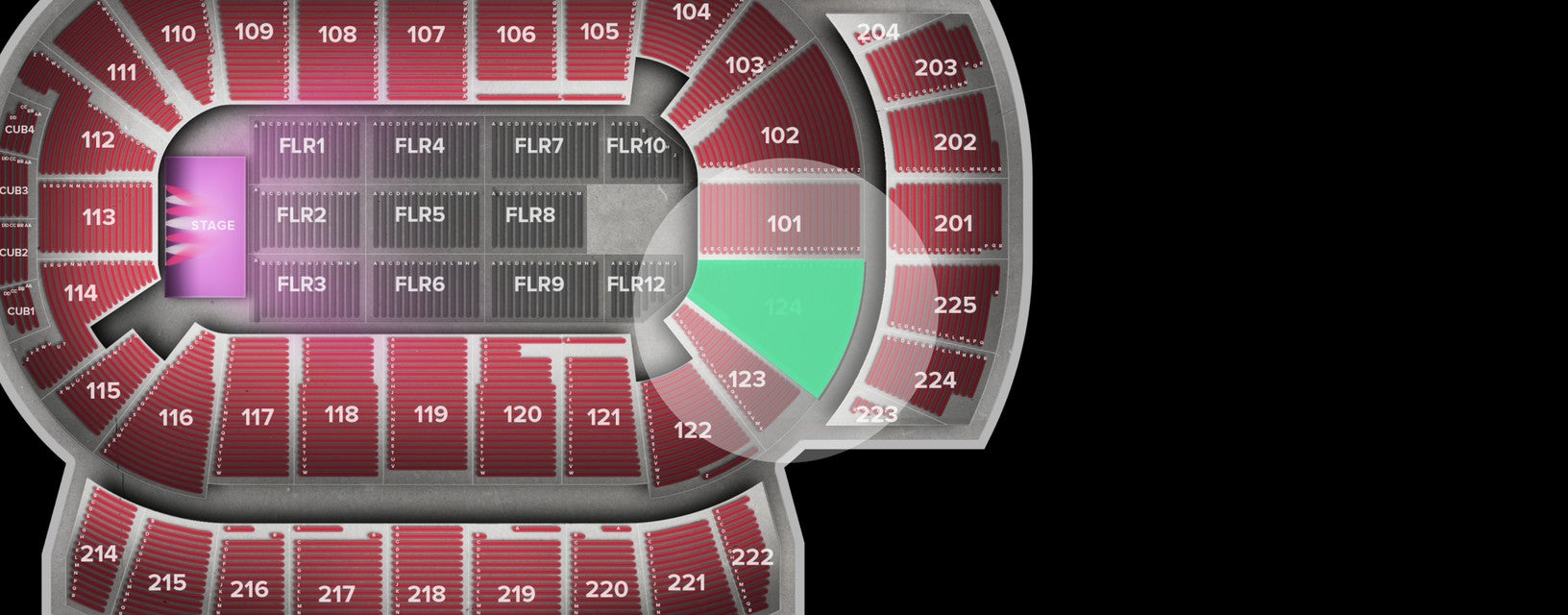 Seat view from Lower