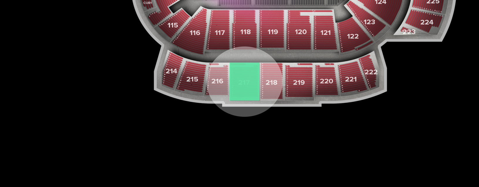 Seat view from Upper