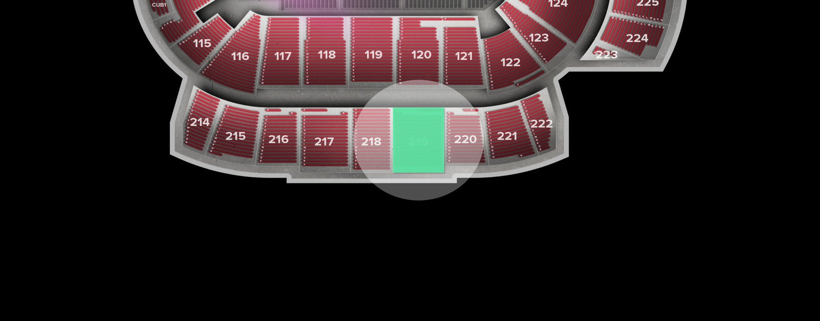 Seat view from Upper
