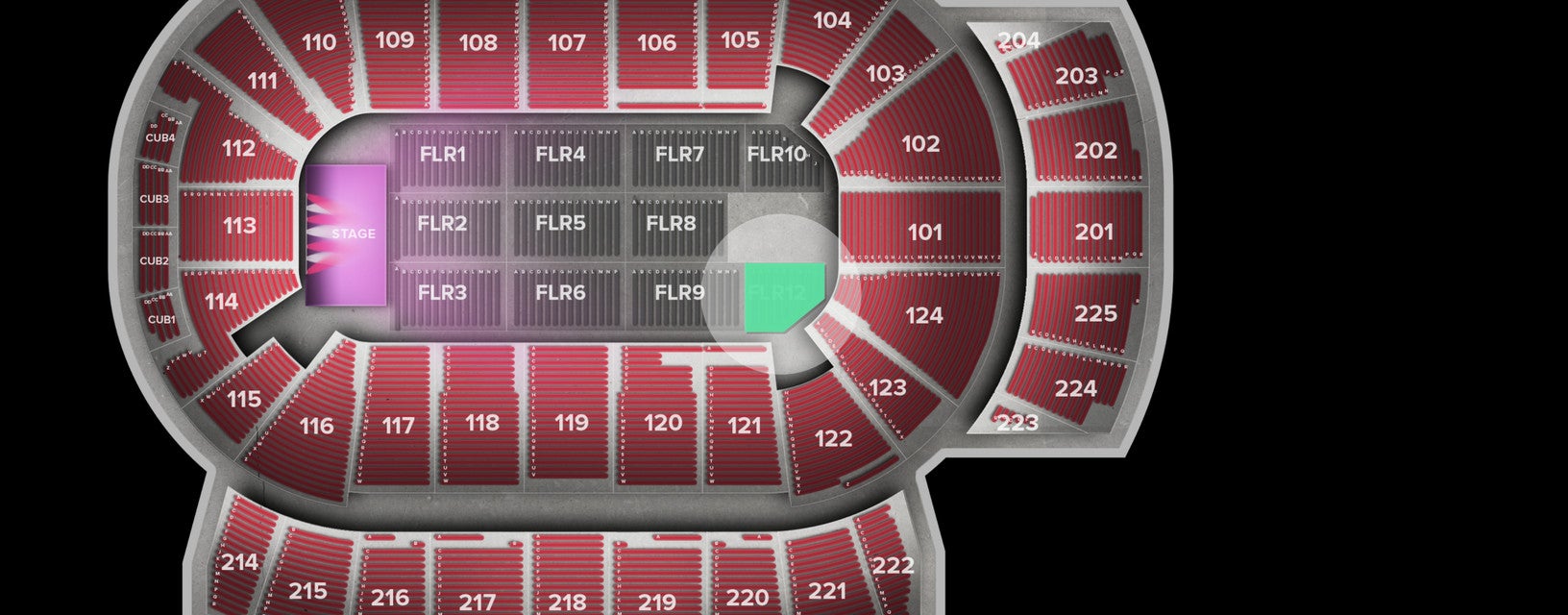 Seat view from Floor