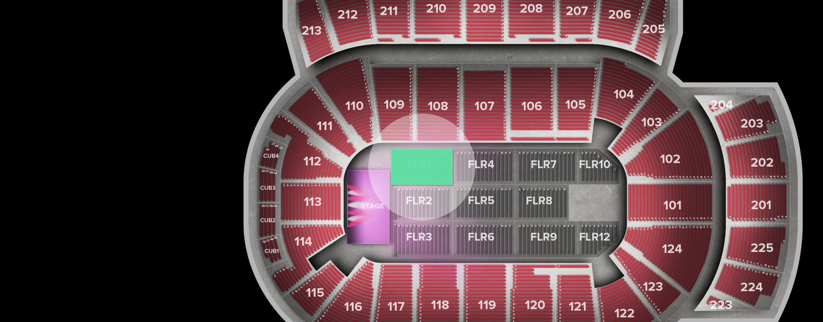 Seat view from Floor