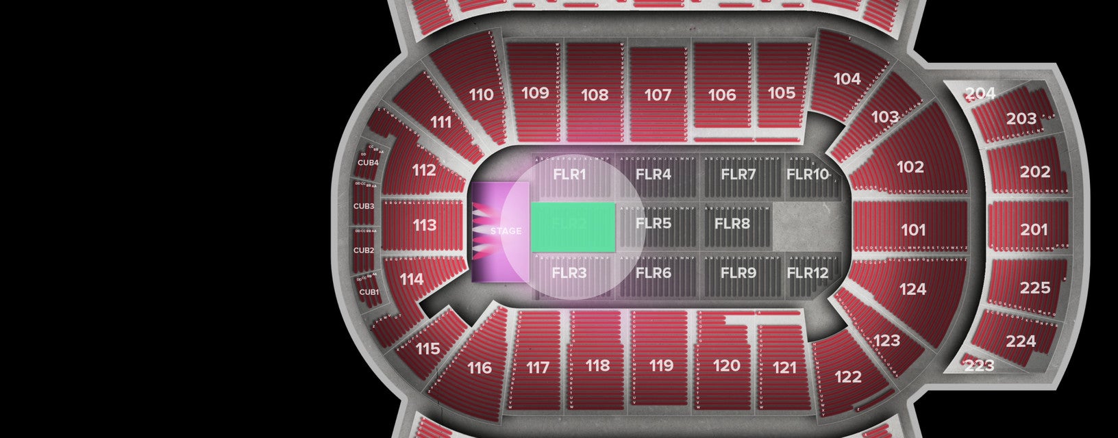 Seat view from Floor