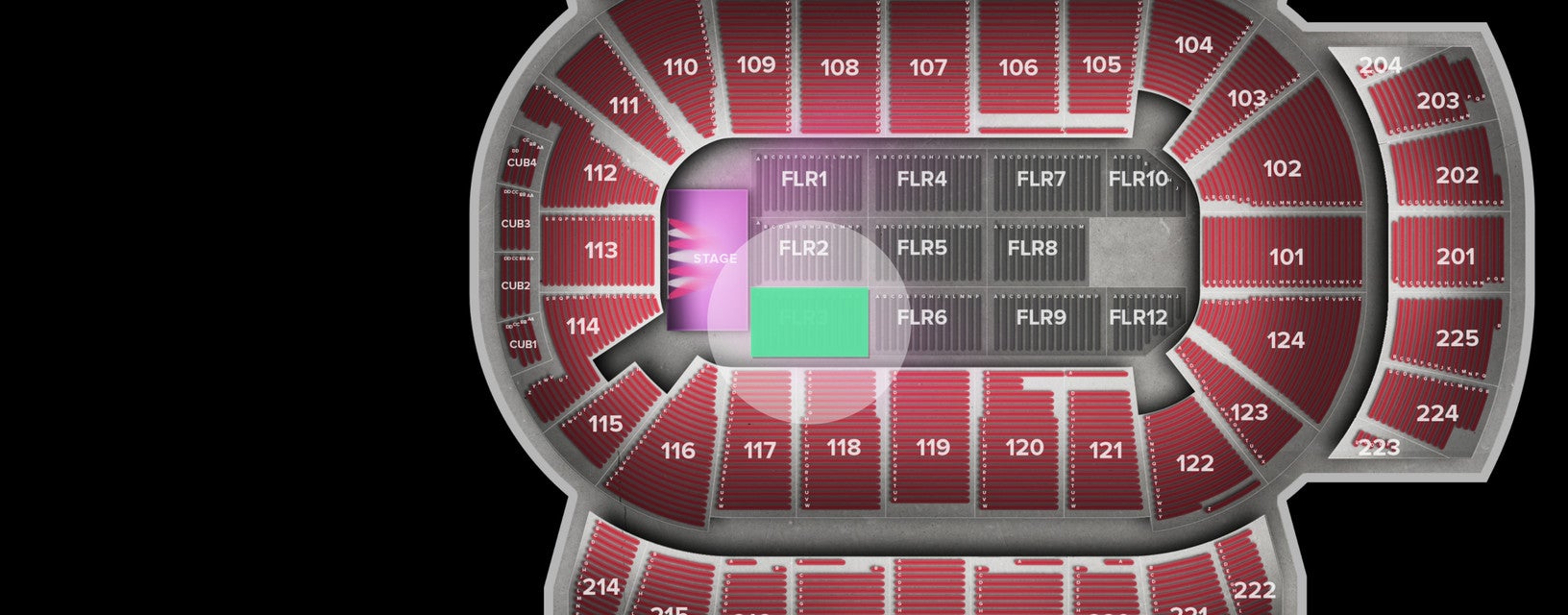 Seat view from Floor