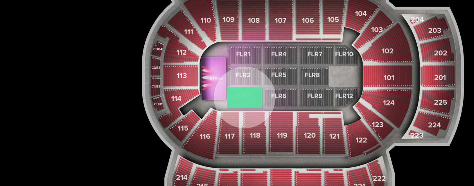Seat view from Floor