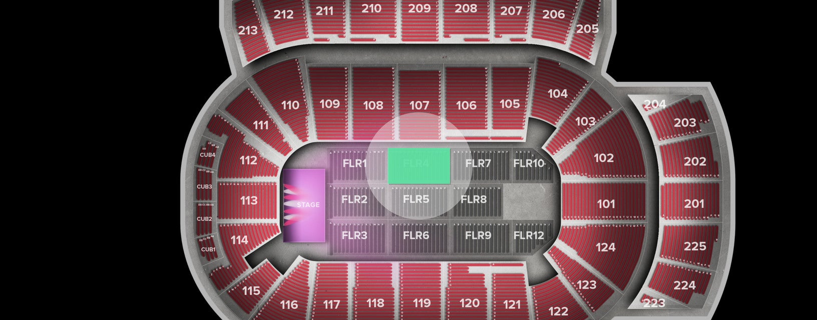 Seat view from Floor