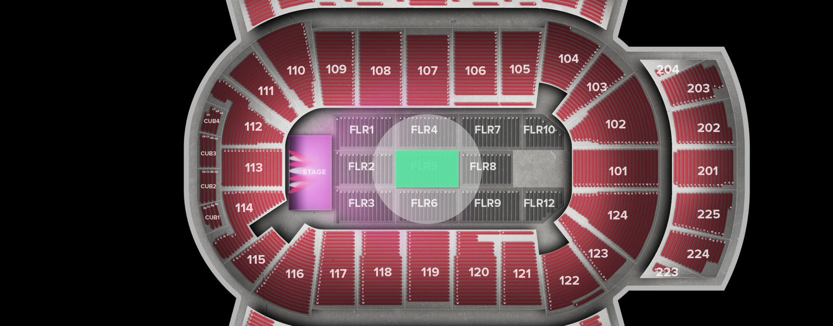 Seat view from Floor