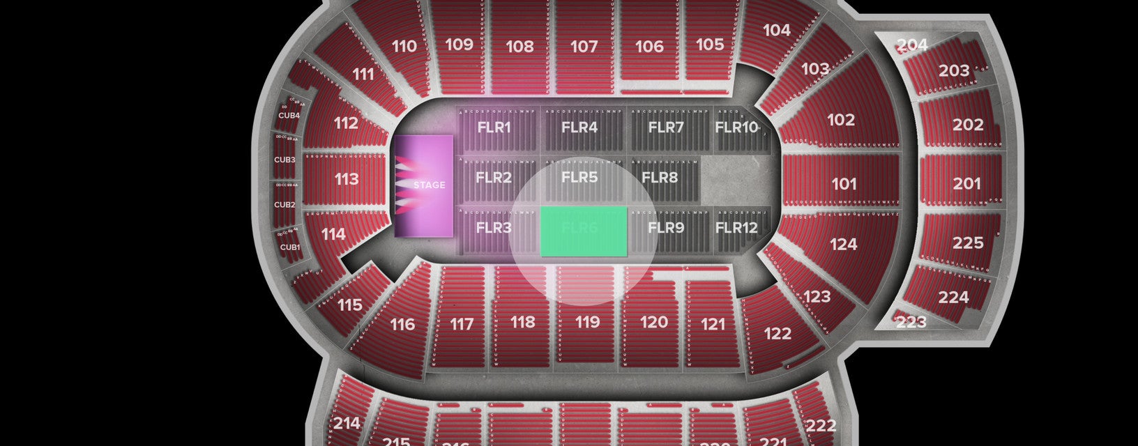 Seat view from Floor
