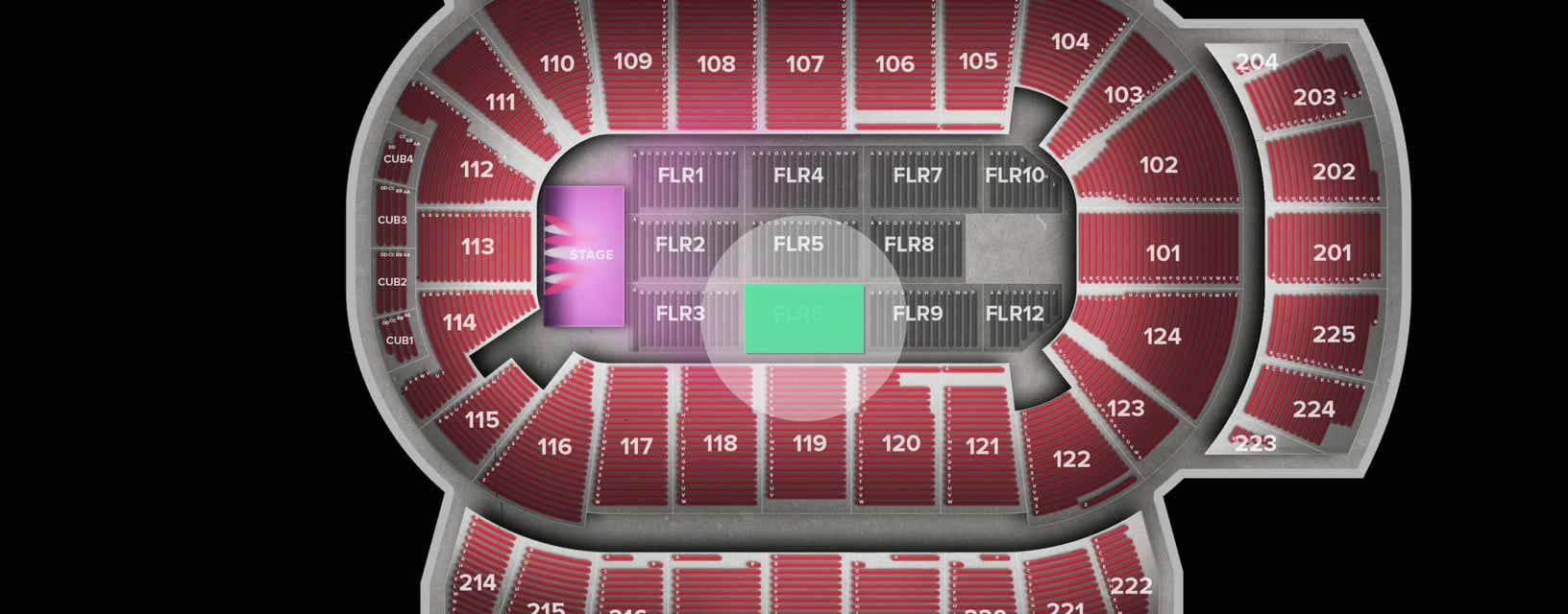 Seat view from Floor