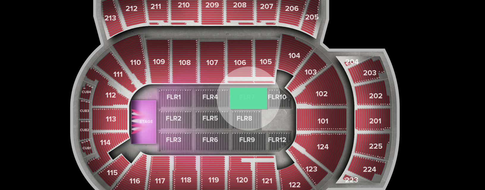 Seat view from Floor