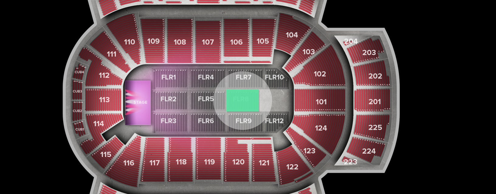 Seat view from Floor