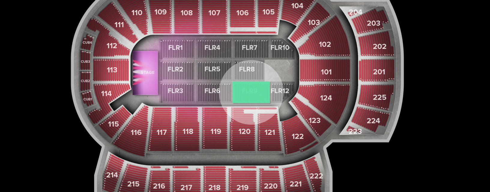 Seat view from Floor