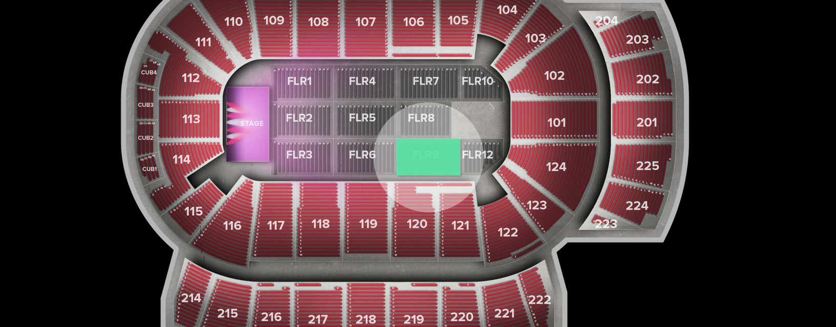 Seat view from Floor