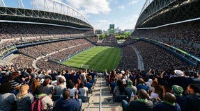 Seat view from Upper Level End Zone