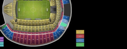Seat view from Upper Level End Zone