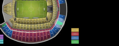 Seat view from Upper Level End Zone