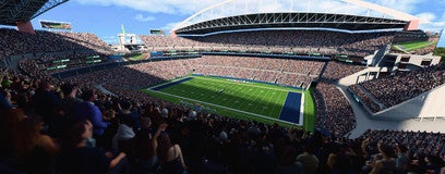 Seat view from Upper Level Sideline
