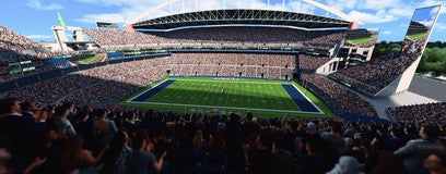 Seat view from Upper Level Sideline