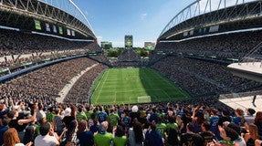 Seat view from Upper Level End Zone
