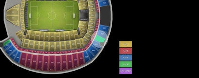 Seat view from Upper Level End Zone