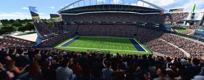 Seat view from Upper Level Sideline