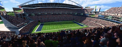 Seat view from Upper Level Sideline