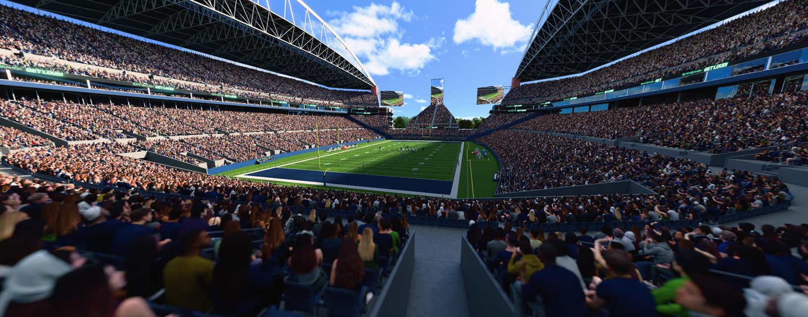 Seat view from Lower Level End Zone