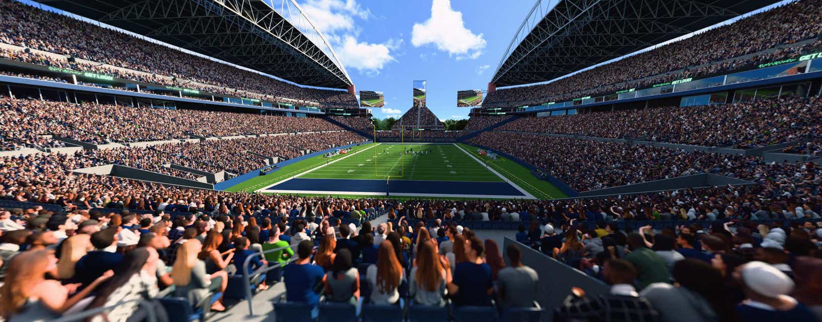Seat view from Lower Level End Zone
