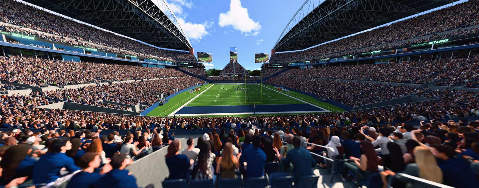 Seat view from Lower Level End Zone