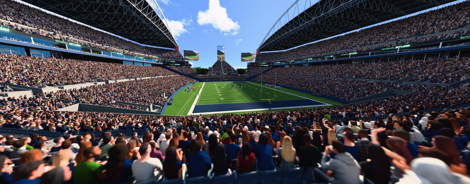 Seat view from Lower Level End Zone