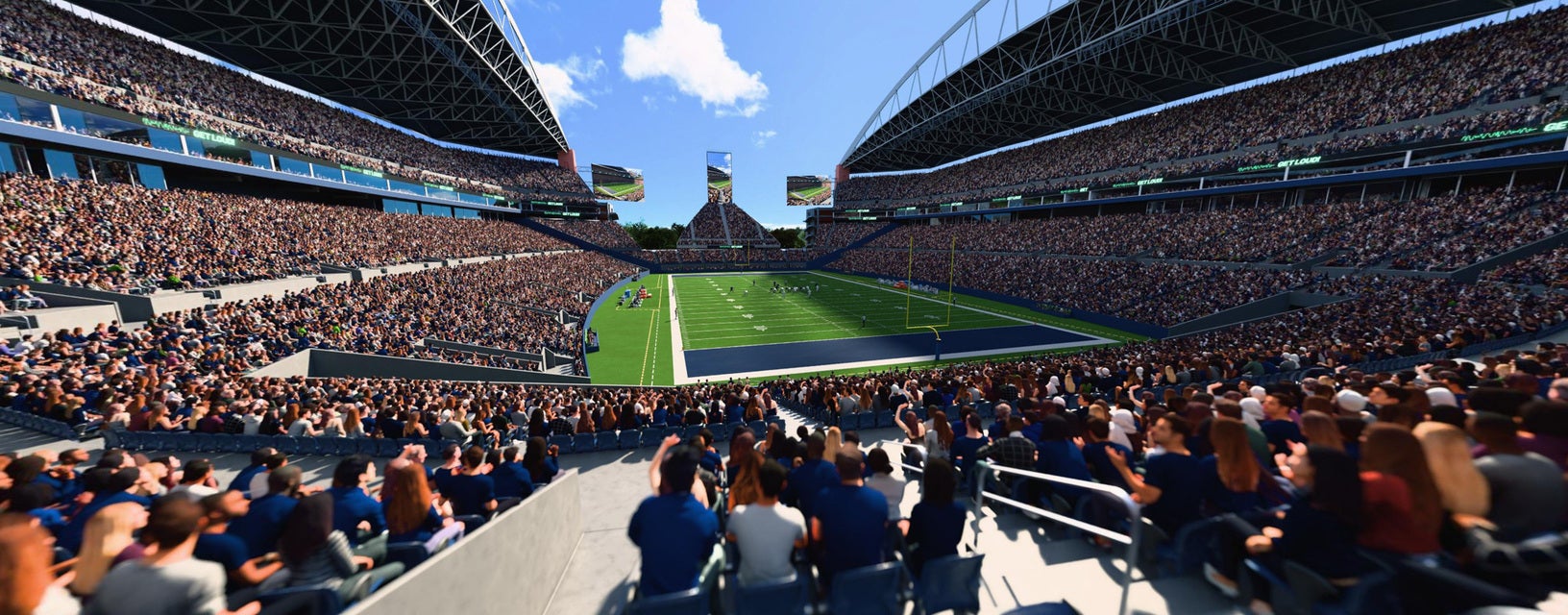 Seat view from Lower Level End Zone