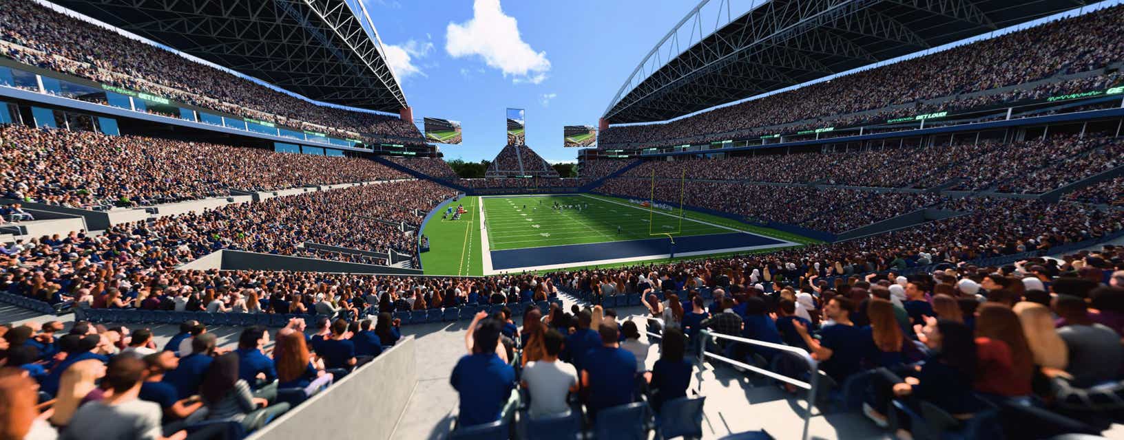 Seat view from Lower Level End Zone