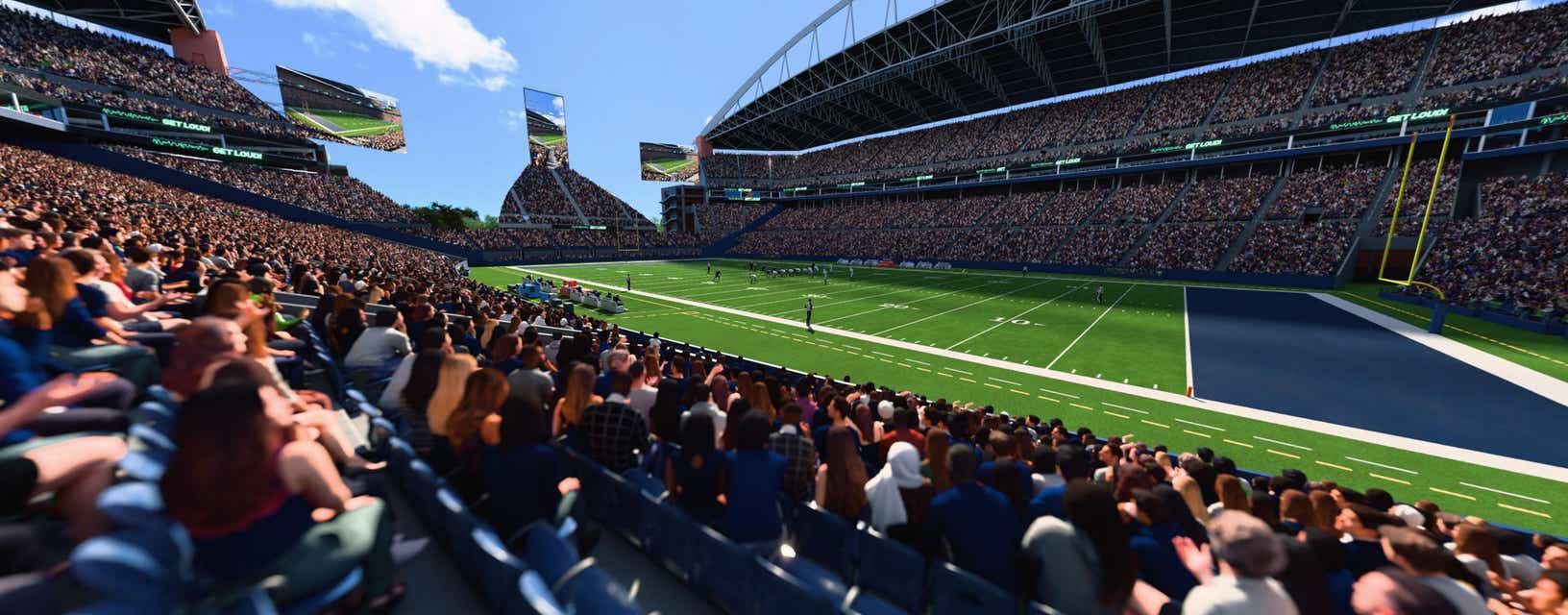 Seat view from Lower Level Sideline