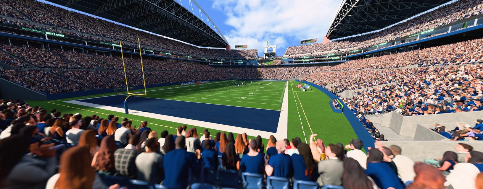 Seat view from Lower Level End Zone