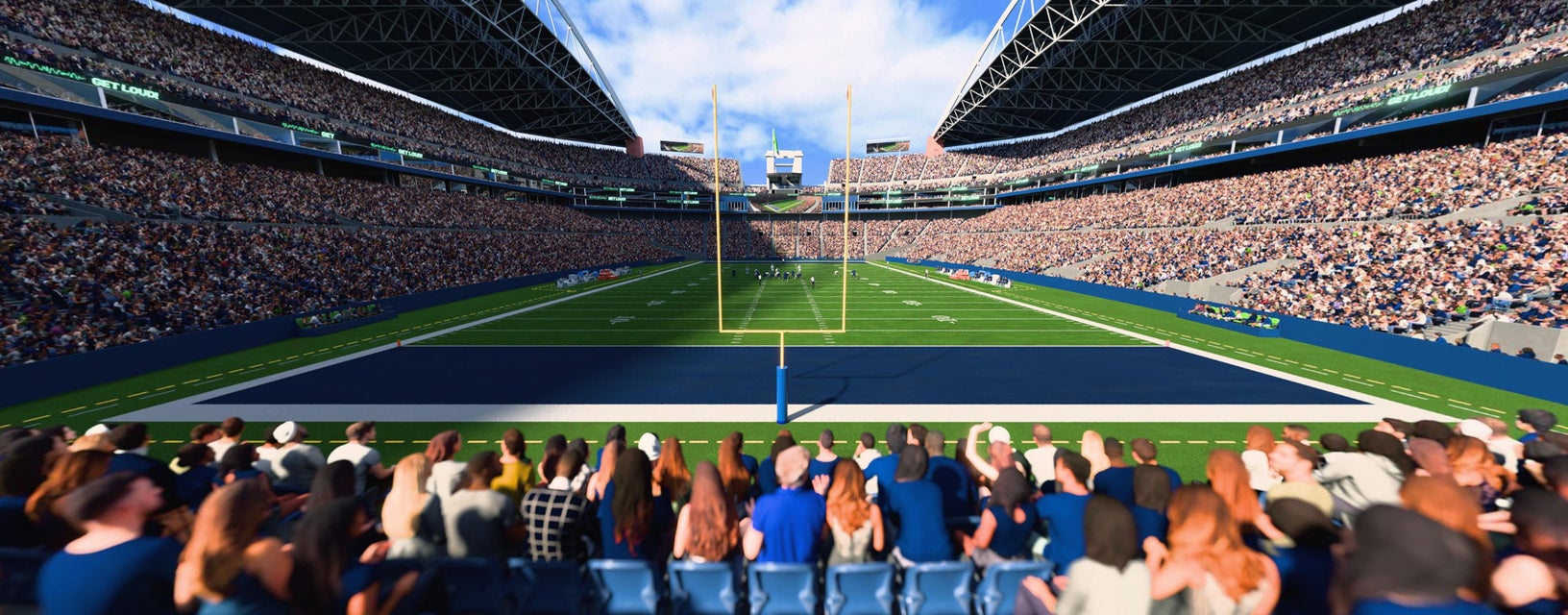 Seat view from Lower Level End Zone