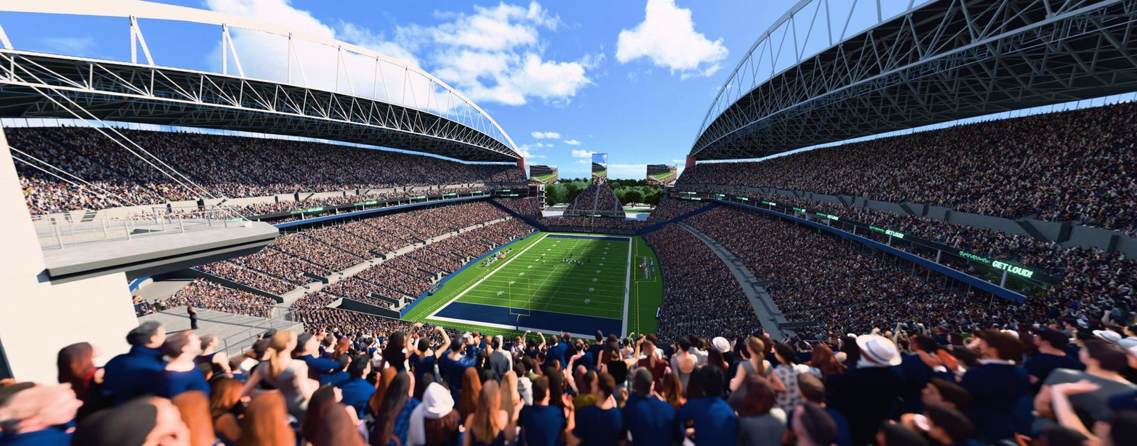 Seat view from Upper Level End Zone