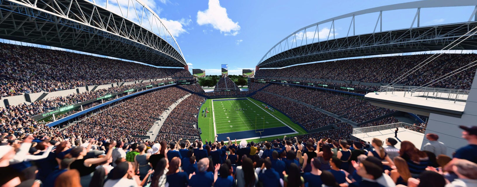 Seat view from Upper Level End Zone