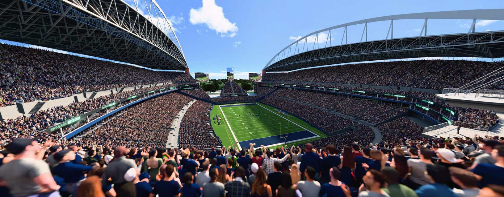 Seat view from Upper Level End Zone