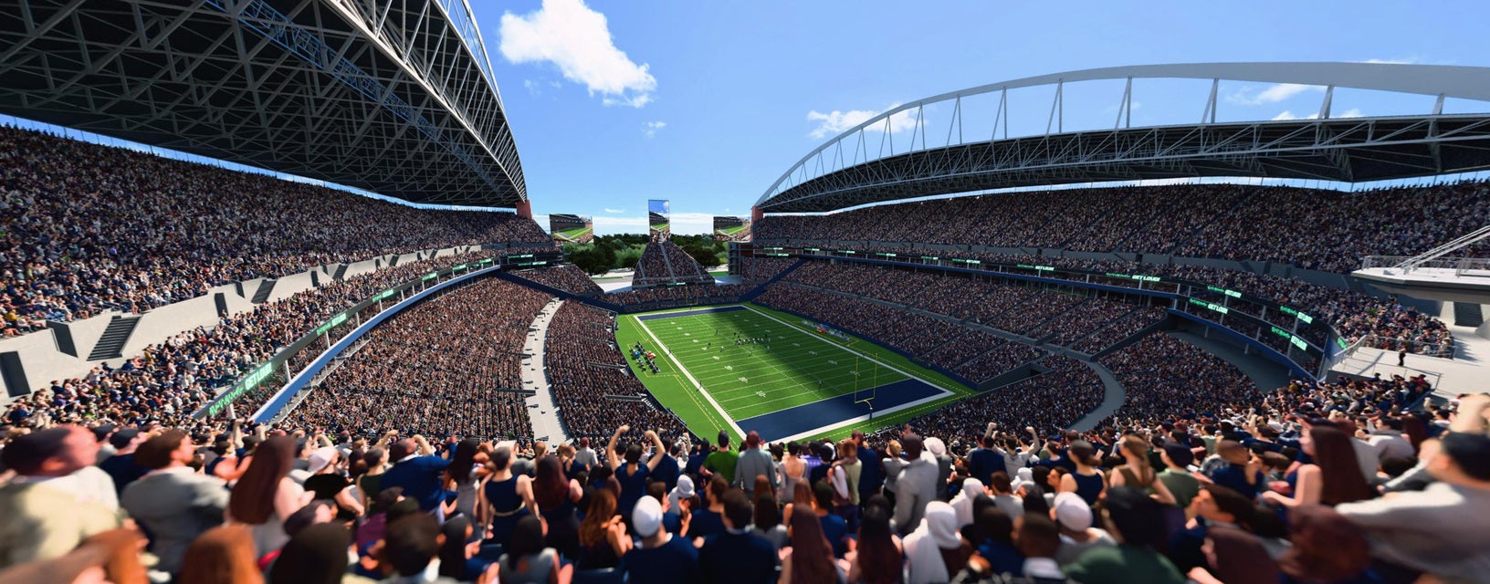 Seat view from Upper Level End Zone