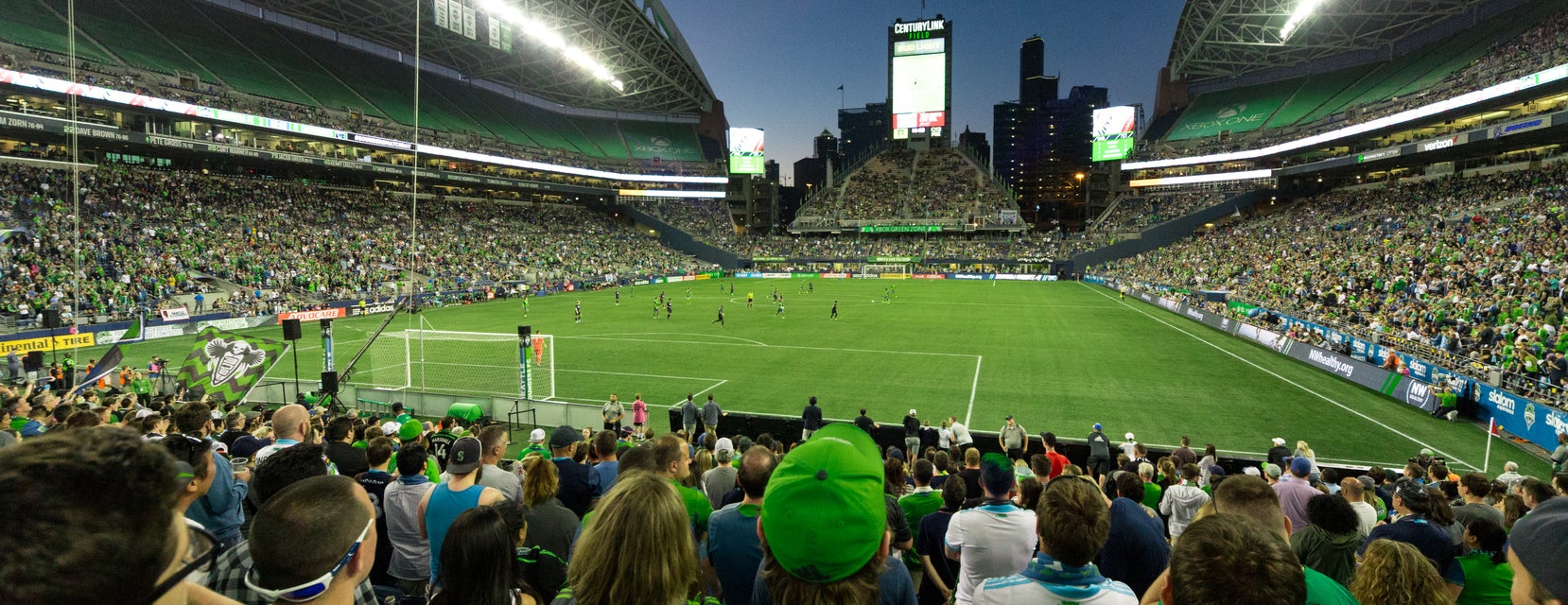 Seat view from Lower Level End Zone