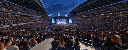 Seat view from Lower Level End Zone
