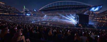 Seat view from Middle Sideline