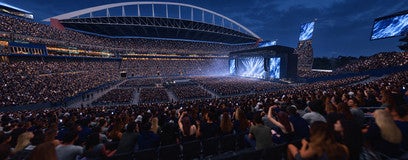 Seat view from Middle Sideline