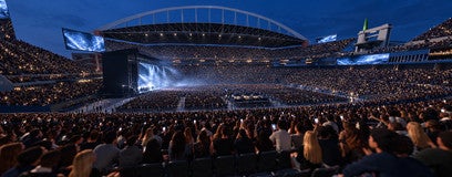 Seat view from Middle Sideline