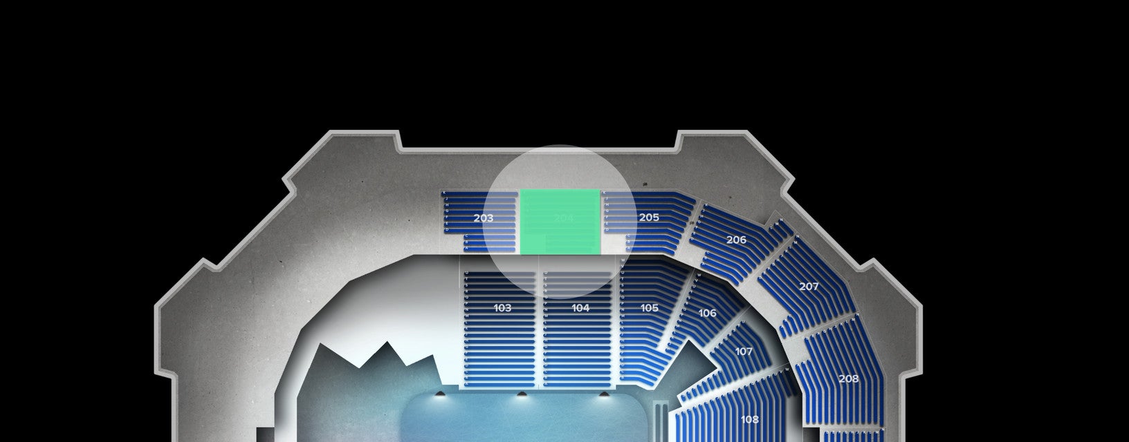 Seat view from Upper