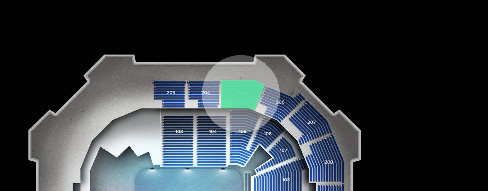 Seat view from Upper