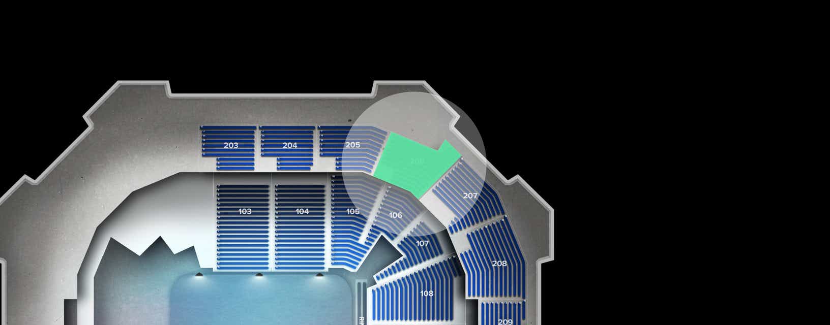 Seat view from Upper