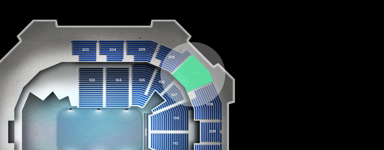 Seat view from Upper
