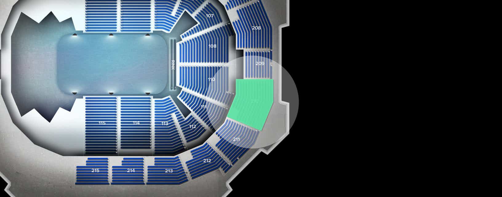 Seat view from Upper