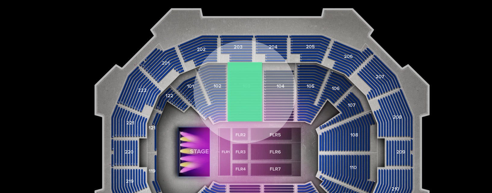 Seat view from Lower