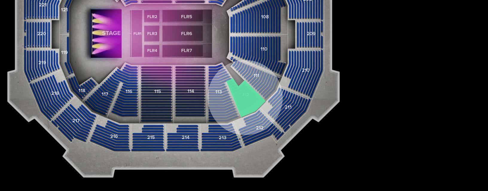 Seat view from Lower